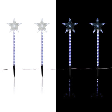 Holiday Décor Shooting Star Garden Stake with LED Lights, 4-Pack