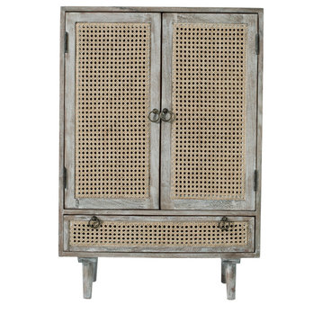 Storage Cabinet With Cane 2-Doors 26x14x38"