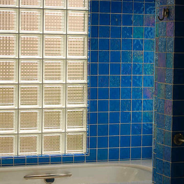 Monterey, California Glass Tile Bathroom