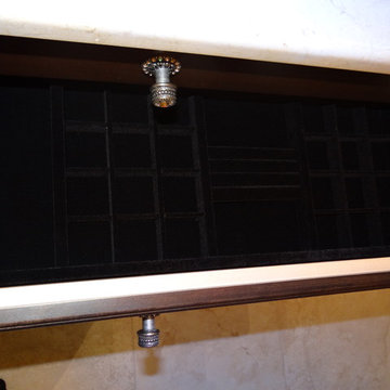 Jewelry Storage Island in Master Bath