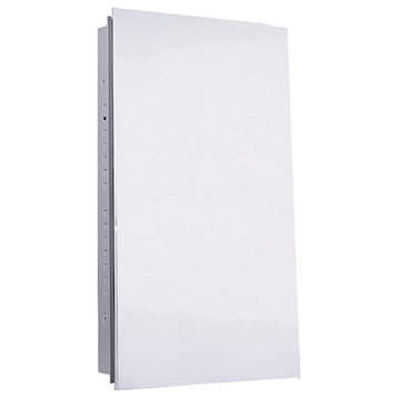 Euroline Medicine Cabinet, 18"x36", Polished Edge, Flush Mounted