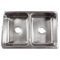 Lange Stainless Steel 32" Double Bowl Farmhouse Undermount Kitchen Sink, Brushed Stainless Steel