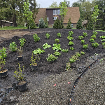 Planting Bed Drip Irrigation Mulch