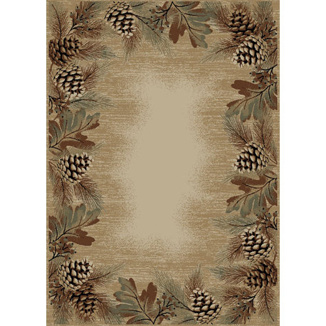 Pembroke Pines Antique Lodge Area Rug, 2'3"x7'7"