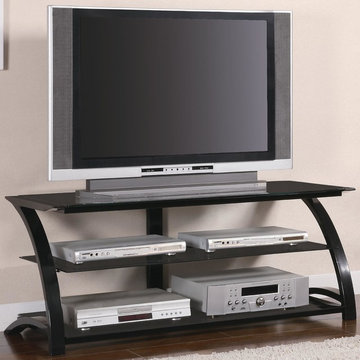 Coaster | Contemporary Curved Metal and Glass 48" Media Console -$224.89