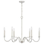 Capital Lighting - Demi Six Light Chandelier, Winter White - Stylish and bold. Make an illuminating statement with this fixture. An ideal lighting fixture for your home.