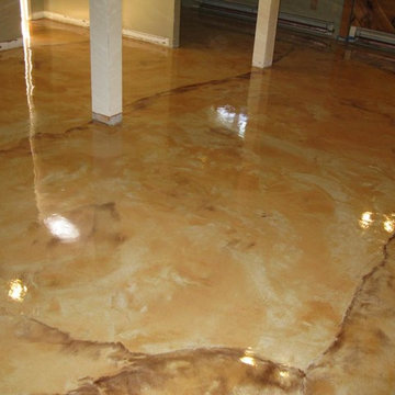 Basement FLoor Metallic Epoxy 1