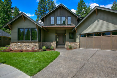 Inspiration for a rustic exterior home remodel in Other