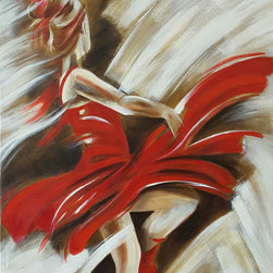 "Ballerina I" by Carolina Saffi 31x25 Original on Canvas - Paintings