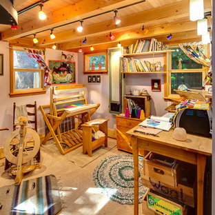 75 Beautiful Craftsman Linoleum Floor Living Room Pictures Ideas