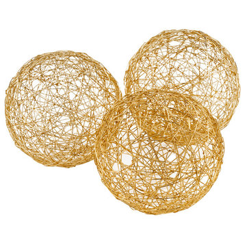 Guita Gold Wire Spheres, 4"