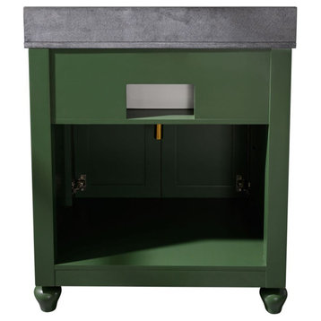 30" Vogue Green Sink Vanity Without Faucet