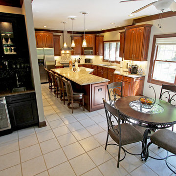 Cambria Nevern Countertops with Galley Workstation ~ Medina, OH