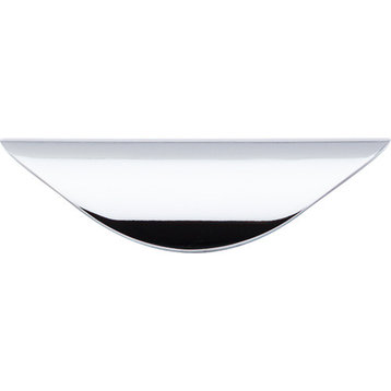 Top Knobs  -  Nouveau Cup Pull 1 1/4" (c-c) - Polished Chrome