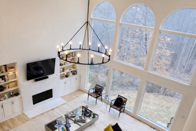 Example of a living room design in Atlanta
