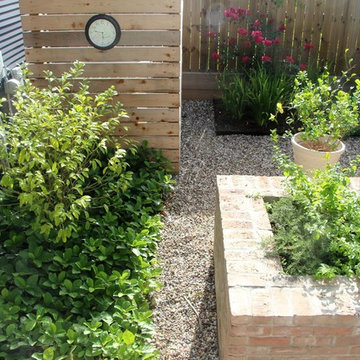 Herbs and Pond...beautiful hand made brick!