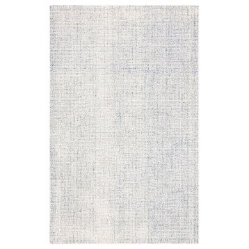 Safavieh Abstract Collection, ABT470 Rug, Ivory/Blue, 8'x10'