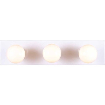 Volume Lighting V1023 3 Light 18"W Bathroom Vanity Strip - White