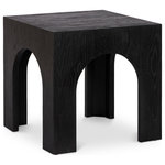 Meridian Furniture - Arch End Table, Black - Add form and function to your decor with this stylish black Arch end table. A timeless piece for your living room or den, this end table is made from solid oak wood to give it durable appeal and sturdiness that lasts and lasts, even in the busiest of homes. The modern black finish instantly draws the eye and adds a contemporary touch to your room. Sized just right for use with a sofa or sectional, this table is a versatile option for your space.