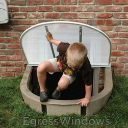 2062 Egress Window Well Kit - Granite Grey - Windows And Doors