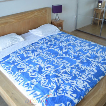 Otomi Bedding in blue | Otomi Mexico