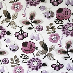 Bohemia Damson Roman and  Erika Dark Plum curtains - Curtains