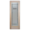 Pantry Door Ultra Pantry Etched Glass Door, Book/Slab Door, No Cut-Outs