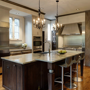 Intriguing Soft Contemporary Kitchen Design – Glen Ellyn, IL