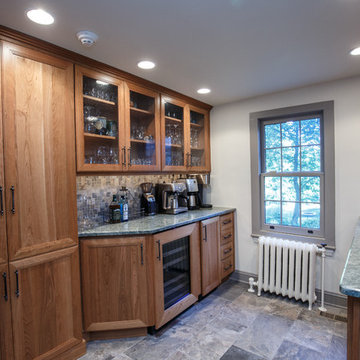 Warm Natural-Wood Kitchen Remodel | Rich Timber Cabinets & Stone Counters