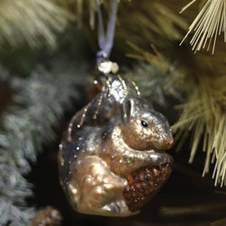Old Grey Squirrel Ornament - Christmas Ornaments