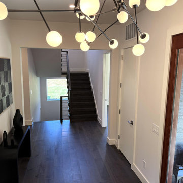 Project #137 | Maple Staircase with Stainless Steel Railing