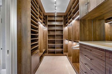 Inspiration for a contemporary closet remodel in Miami