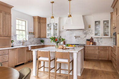 Inspiration for a transitional kitchen remodel in Raleigh