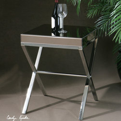 Cathy Mirrored Side Table - Side Tables And End Tables