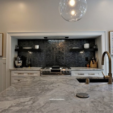 Black and White Village Kitchen