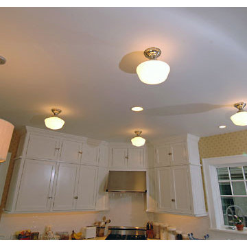 1921 Historic Kitchen Remodel Schoolhouse Lighting