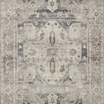 Loloi II - Loloi II Hathaway Printed Steel / Ivory Area Rug, 2'-0" X 5'-0" - Conveying the essence of a one-of-a-kind antique, our printed Hathaway rug delivers classic style, long-wearing livability and an extraordinary value. Crafted in China of 100% polyester, the sooty charcoal and aged ivory color palette is a trend- right update to this timeless medallion design, offering easy care and unlimited design opportunities.
