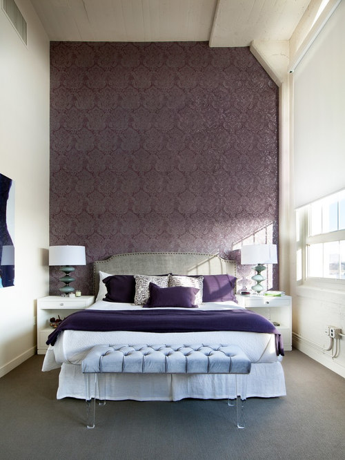 Purple Accent Wall Houzz