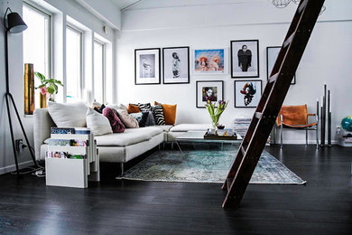 This is an example of a scandinavian living room in London.