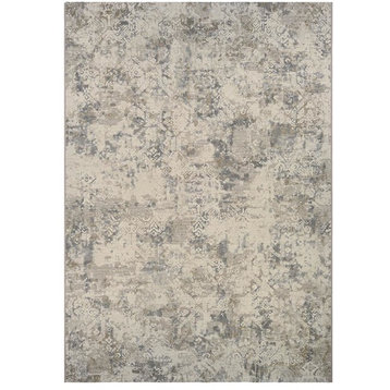 Couristan Easton Antique Lace 6437/6575 Floral Rug, Flax, 2'7"x7'10" Runner
