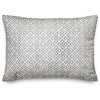 Faded Gray Pattern 14x20 Outdoor Throw Pillow
