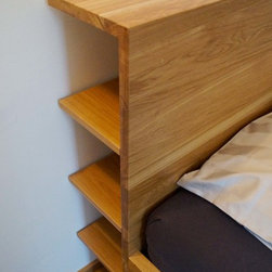 Schwebendes Doppelbett in Eiche - Beds