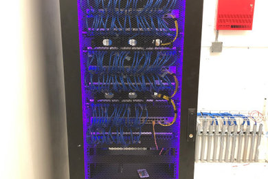 Front of rack with a little LED bling!