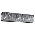 Z-Lite - Terra 5 Light Bathroom Vanity Light in Chrome - Sparkling crystals shine beautifully on this exquisite five light vanity, and are paired perfectly with chrome hardware.