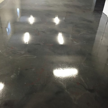 Oil, Cracks, Uneven Floor, Cold Weather, Unhappy Client