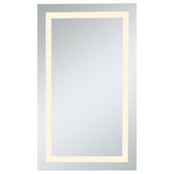 LED Hardwired Mirror Rectangle W24"H40" Dimmable 3000K