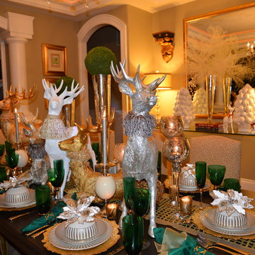 MY 2014 CHRISTMAS TREE, REINDEER & TABLE SETTINGS