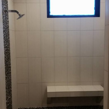 River Rock Walk In Shower