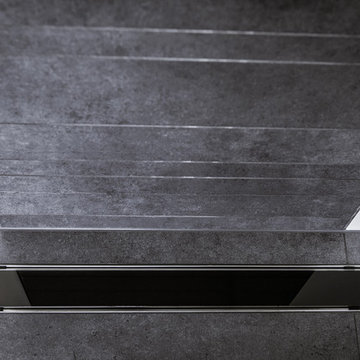 Glass grate for shower channel drain