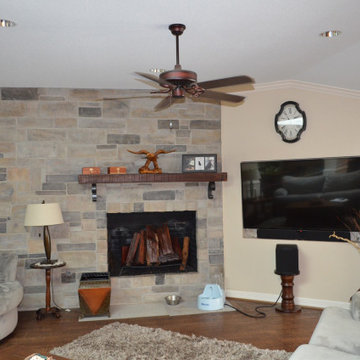 Kenney Full House Remodel (Fireplace in living room)